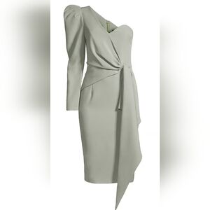 LAVISH ALICE One-Shoulder Midi- Dresssize 6- Sage Green